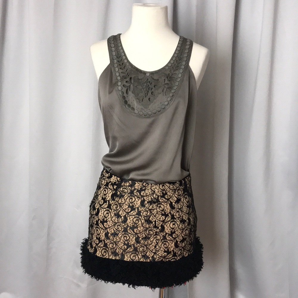 Banana republic blouse olive gray color loose